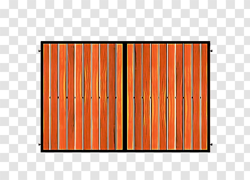 Fence Cartoon - Rectangle Orange Transparent PNG