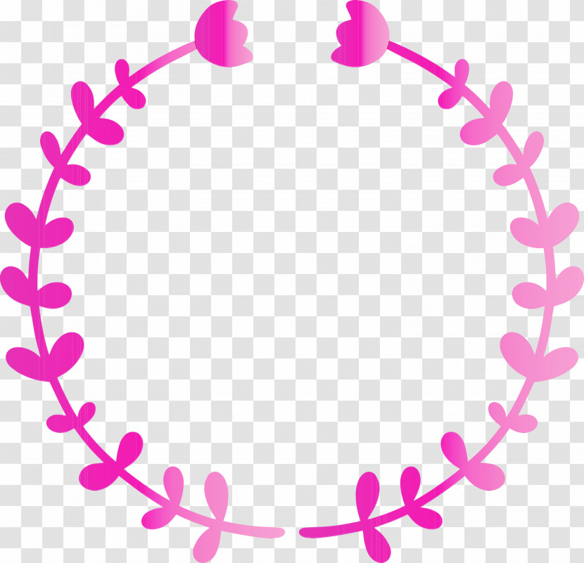Pink Heart Circle Magenta Love Transparent PNG