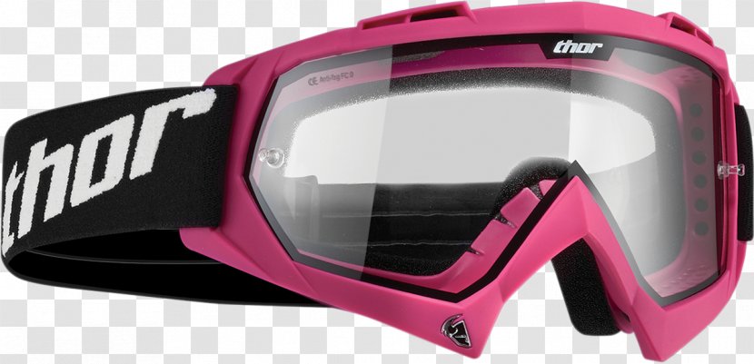 Motocross Goggles Motorcycle Thor Tear-off - Eyewear Transparent PNG