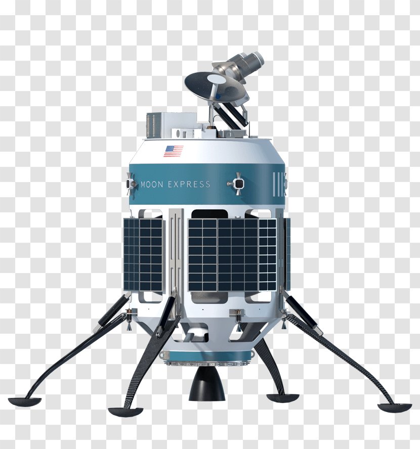 Google Lunar X Prize Outer Space Moon Express Spacecraft - Nasa Transparent PNG