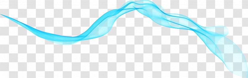 Turquoise Pattern - Flower - Creative Dynamic Blue Line Transparent PNG