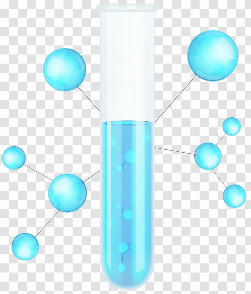 Blue Aqua Turquoise Water Cylinder - Chemistry Transparent PNG
