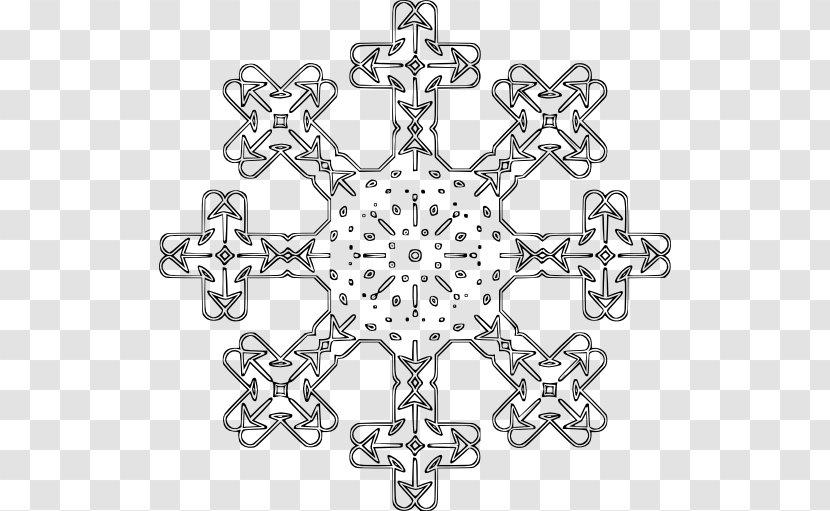 Clip Art - Autocad Dxf - Snowflake Transparent PNG