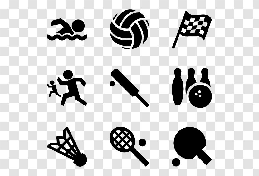 Clip Art - Monochrome - Sports Activities Transparent PNG