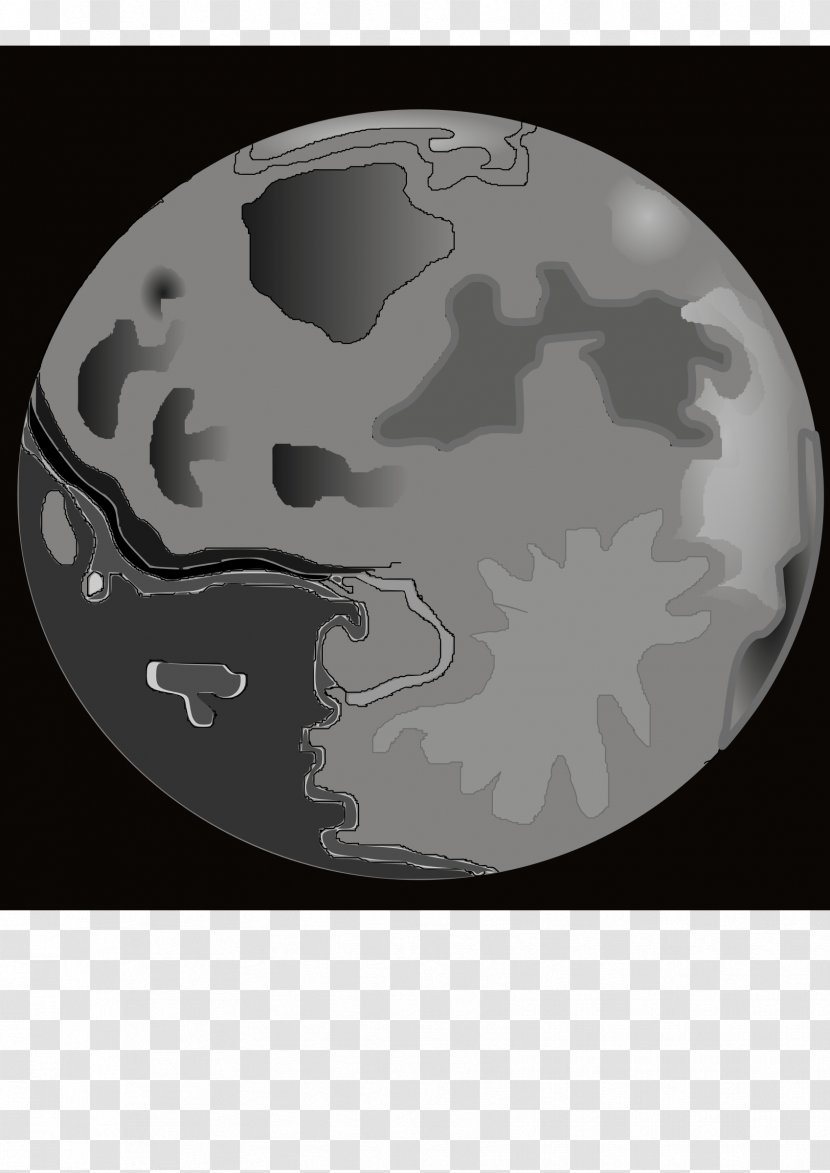 Pereira Natural Satellite Clip Art - Black And White - Creative Moon Transparent PNG