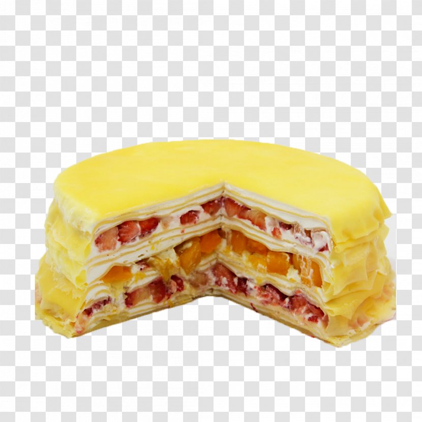 Breakfast Sandwich Cheeseburger Mille-feuille Cake Fast Food - Multilayer Transparent PNG