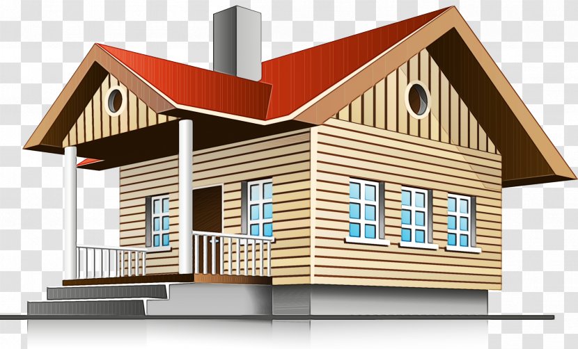 Home House Property Siding Roof - Facade Wood Transparent PNG