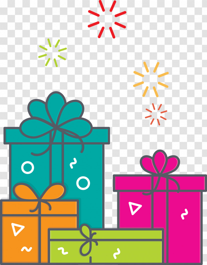 Happy New Year Gifts Transparent PNG