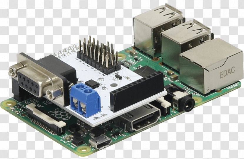 Microcontroller Electronics Hardware Programmer Network Cards & Adapters Raspberry Pi - Plugin - Interface Controller Transparent PNG