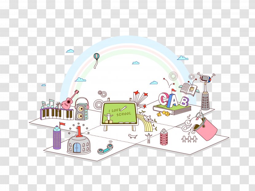 Child Cartoon - Area - Children Science And Technology City Transparent PNG