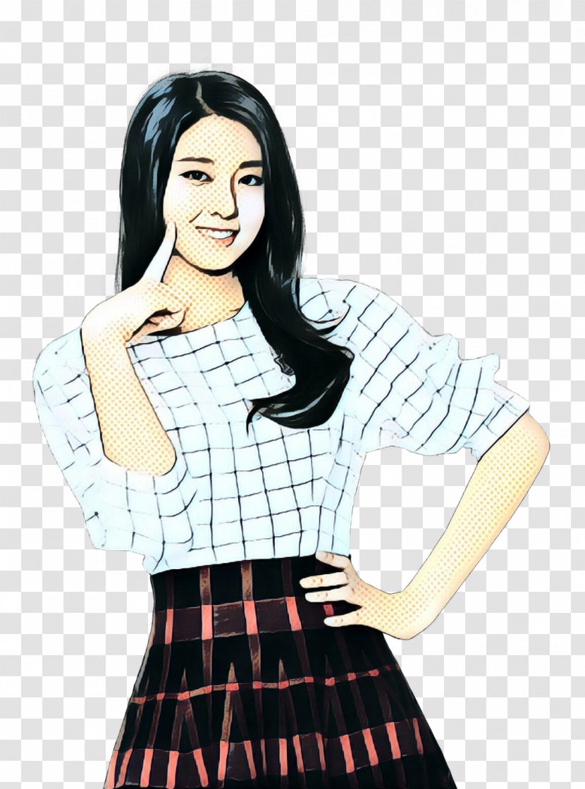 Korean Cartoon - Seoyoung My Daughter - Blackandwhite Style Transparent PNG