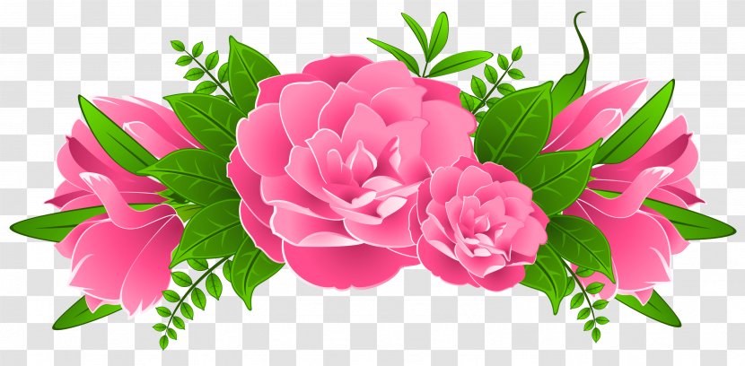 Pink Flowers Clip Art - Flower - Design Transparent PNG