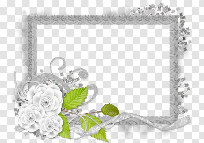 Cut Flowers Floral Design Floristry Rose - Flowering Plant - Silver Frame Transparent PNG