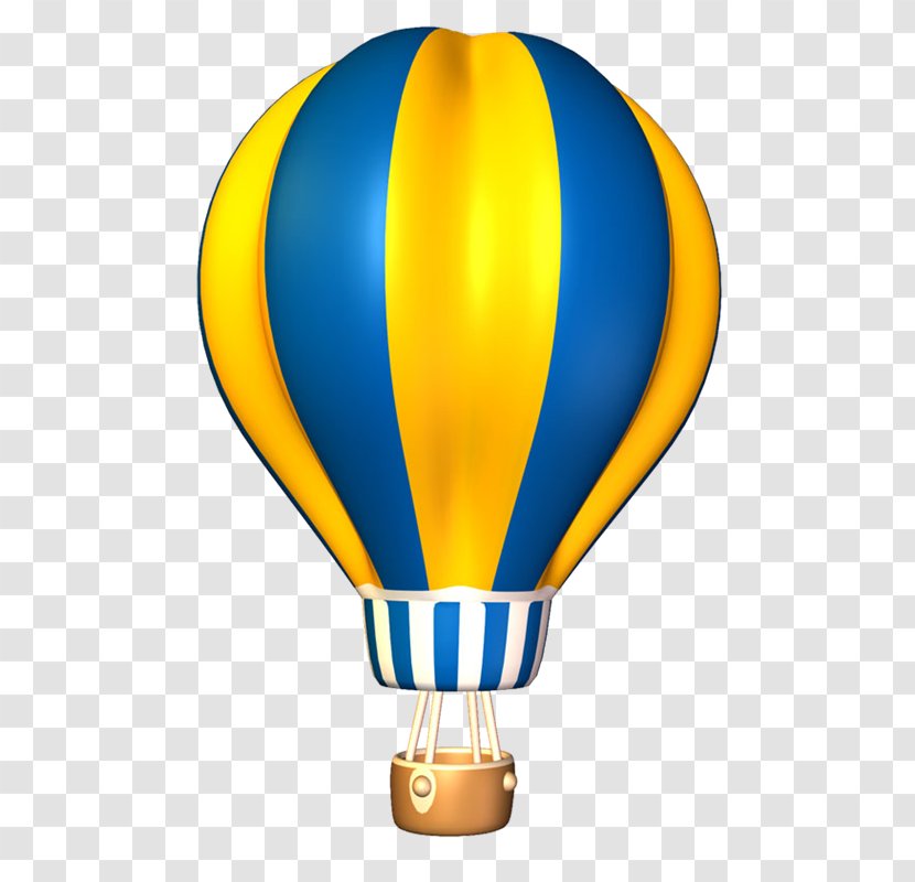 Hot Air Balloon Airplane Drawing Clip Art - Yellow - Hand Painted Hot-air Transparent PNG