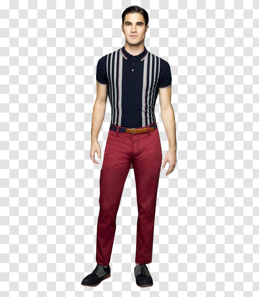 Jeans T-shirt Maroon Sleeve Waist - Tshirt - New Season Transparent PNG