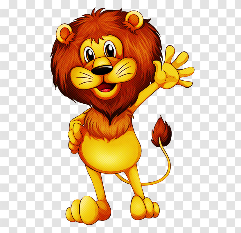 Cartoon Lion Mascot Transparent PNG