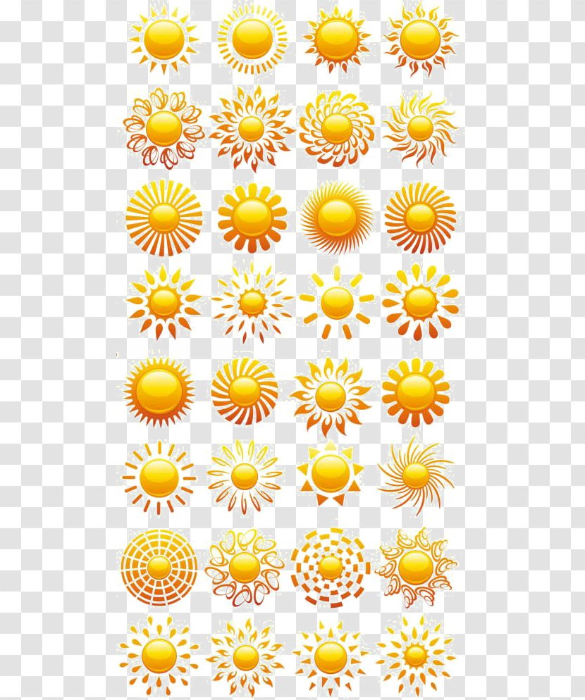 Sun Clip Art - Sunflower - Cartoon Transparent PNG
