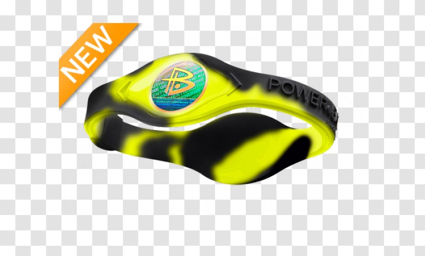 Power Balance Wristband Athlete Silicone Goggles - Baseball - Yellow Swirl Transparent PNG