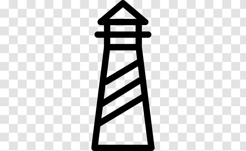 Lighthouse Vector - Symbol - Black And White Transparent PNG