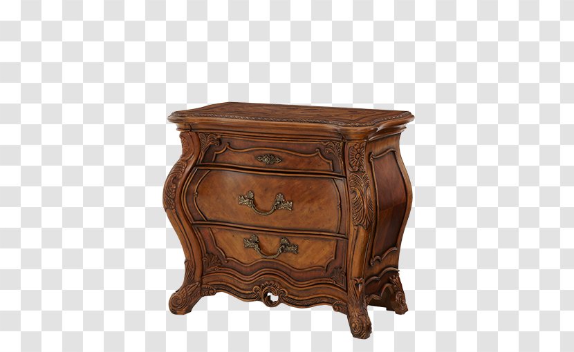 Bedside Tables Amini Innovation, Corp. AICO Palais Royale Nightstand Double Dresser Triple - Furniture - Baroque Beds Aico Transparent PNG