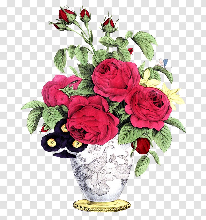 Flower Delivery Vase Rose Floral Design - Long Braids Transparent PNG