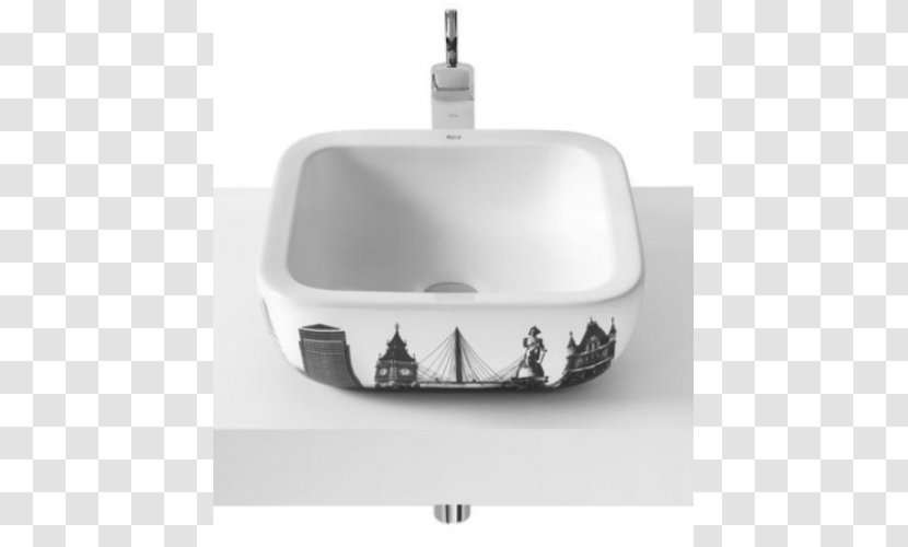 Roca London Gallery Sink Bathroom Countertop - Bideh Transparent PNG