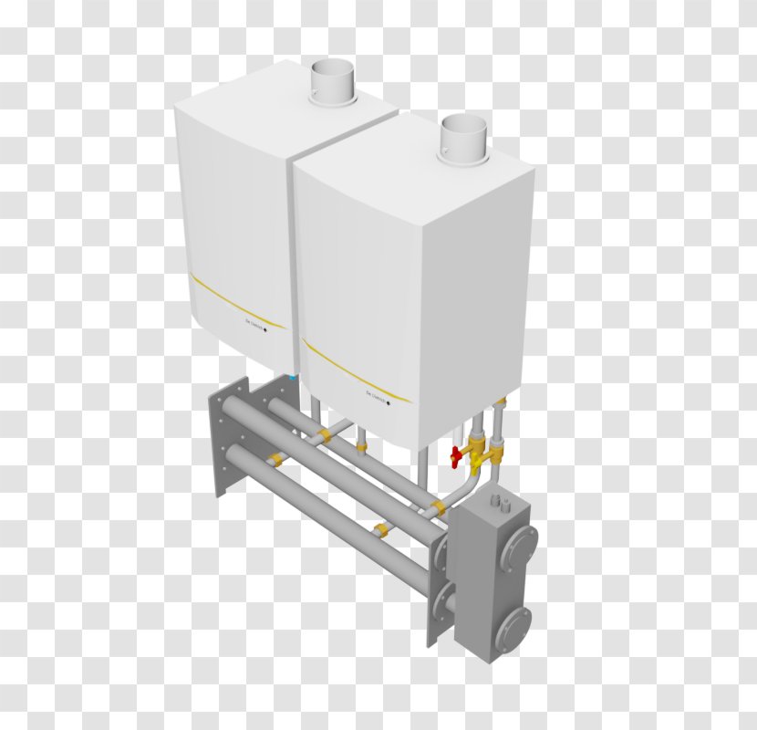 Condensing Boiler De Dietrich Remeha Quinta Pro 45S HR Soloketel 7608430 Storage Water Heater - Autodesk Revit - Autocad Transparent PNG