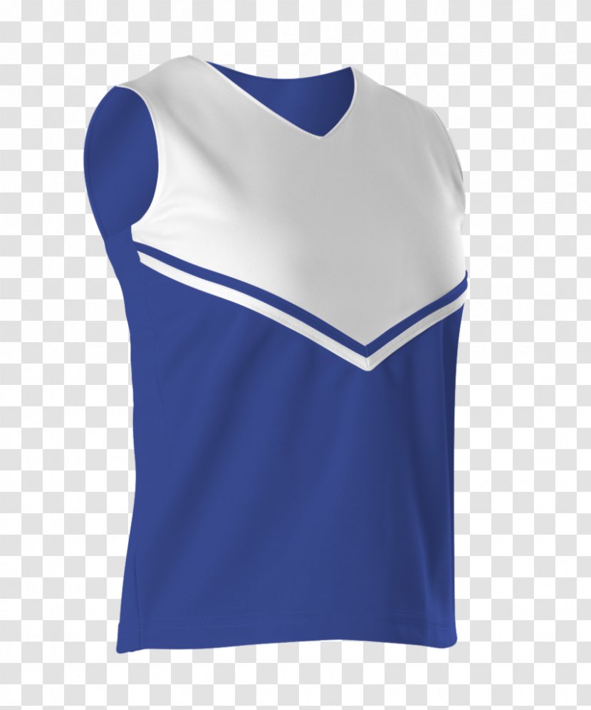 T-shirt Cheerleading Uniforms - Electric Blue - Megaphone Woman Transparent PNG
