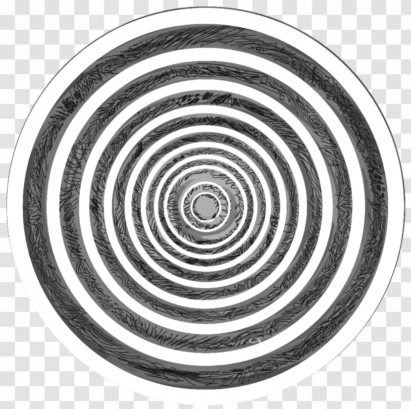 Spiral Shape Animation Circle Geometry - Monochrome Transparent PNG