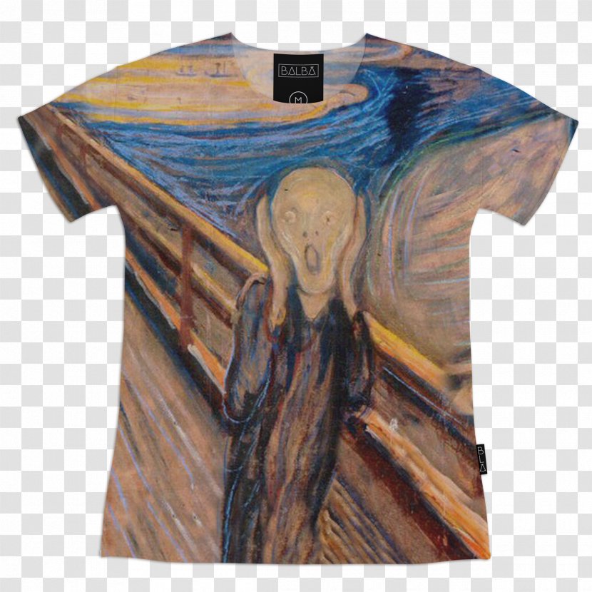 Edvard Munch Melancholy Museum The Scream Painting - T Shirt Transparent PNG