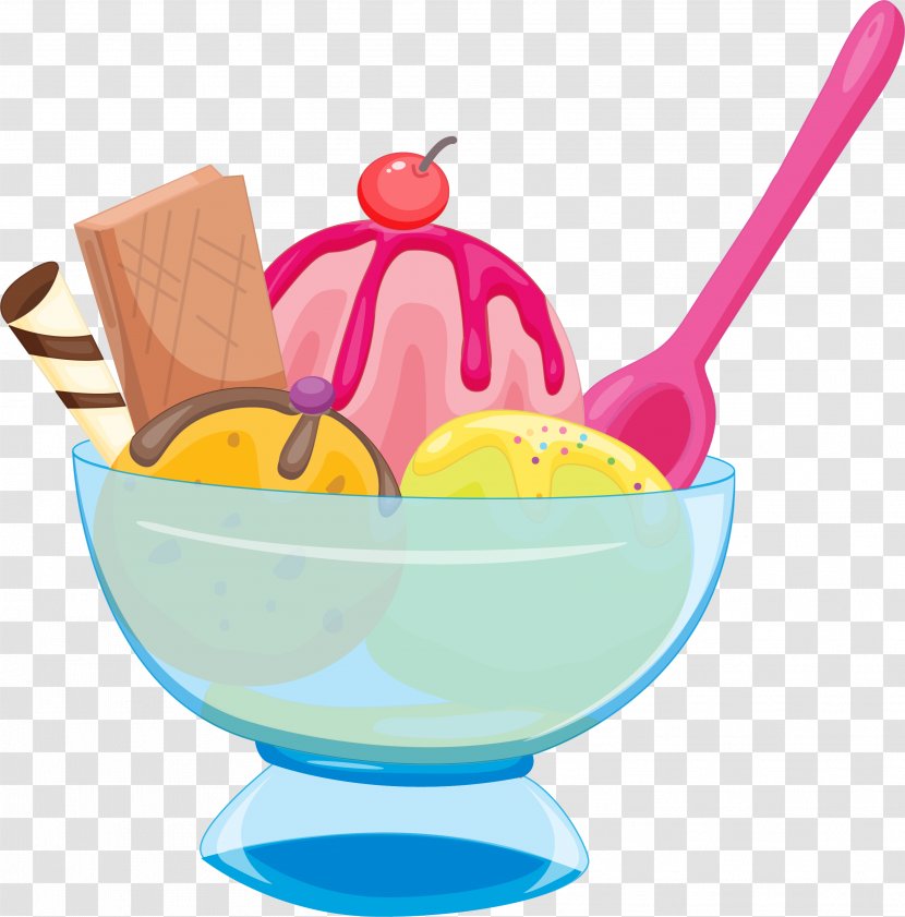 Chocolate Ice Cream Sundae - Food - Colorful Transparent PNG