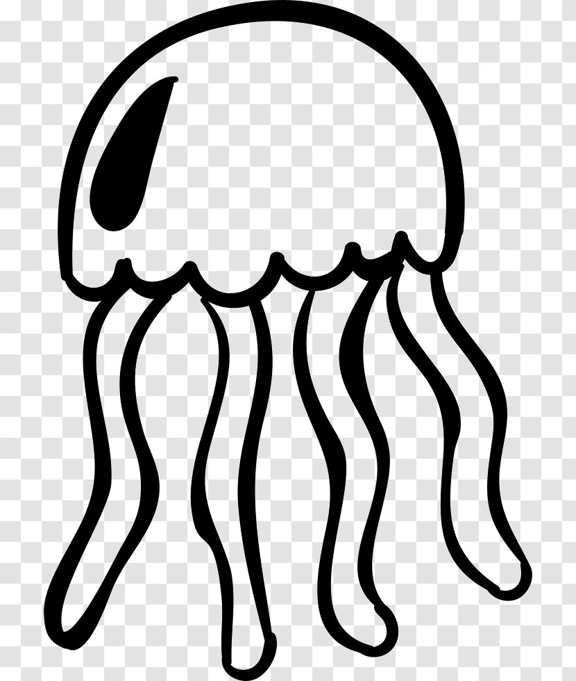 Jellyfish Clip Art - Line - Organism Transparent PNG