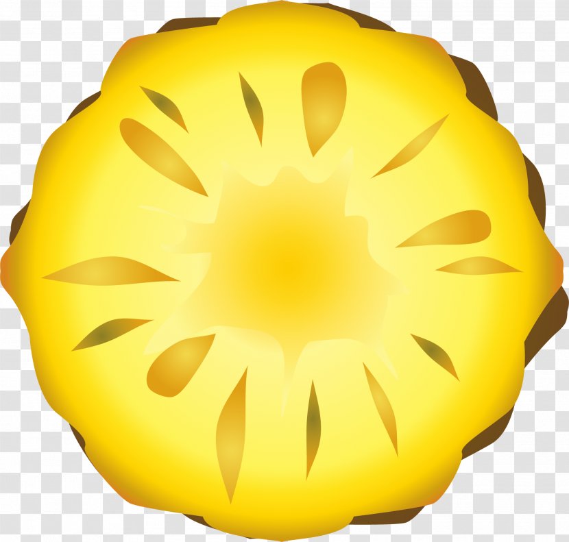 Hand Painted Yellow Biscuits - Flower - Silhouette Transparent PNG