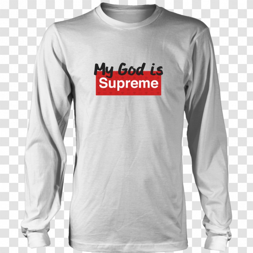 Long-sleeved T-shirt Hoodie - Unisex - Supreme Transparent PNG
