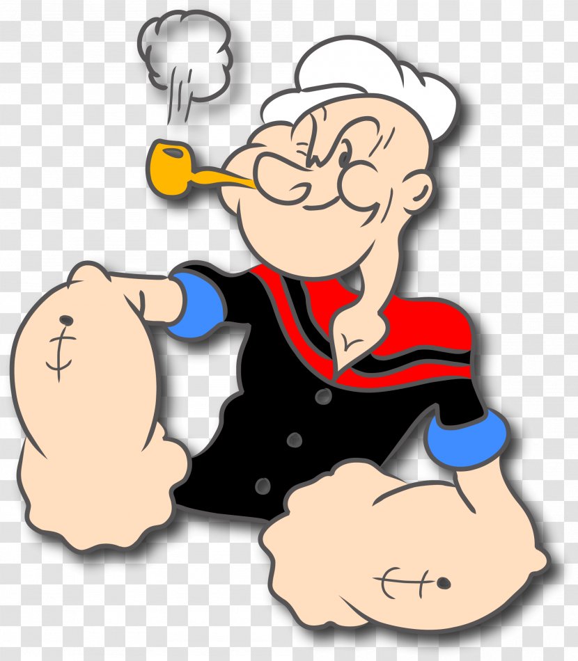 Bluto Popeye T-shirt Cartoon Character - Tshirt - Clipart Transparent PNG