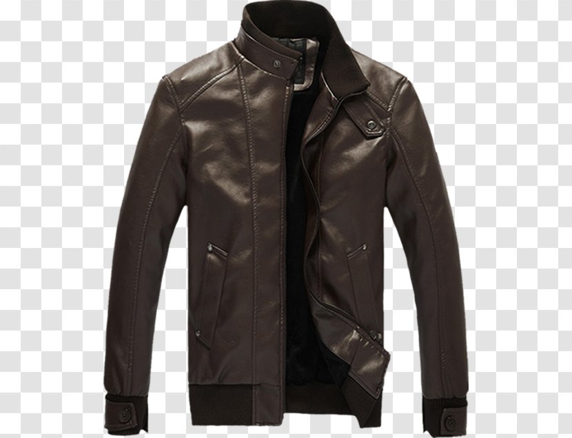 Leather Jacket Clothing Coat Transparent PNG