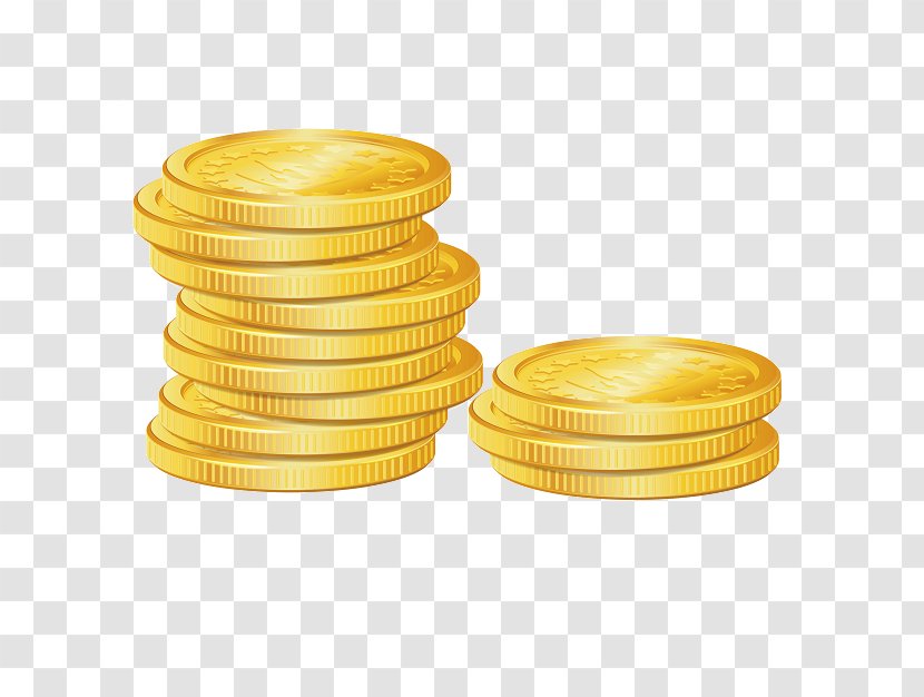 Coin Clip Art - Gold - A Pile Of Fruit Transparent PNG