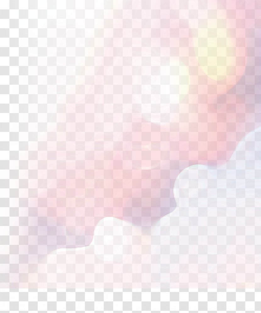 Textile Petal Pattern - Peach - Pink Glow Transparent PNG