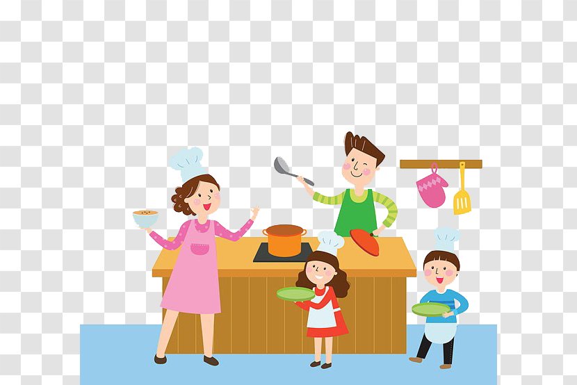 Parent Child Mother Clip Art - Area - Parents Cook Transparent PNG