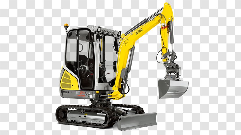 Wacker Neuson Compact Excavator Architectural Engineering Heavy Machinery - Flower Transparent PNG