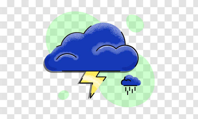 Blue Cloud Meteorological Phenomenon Electric Blue Logo Transparent PNG