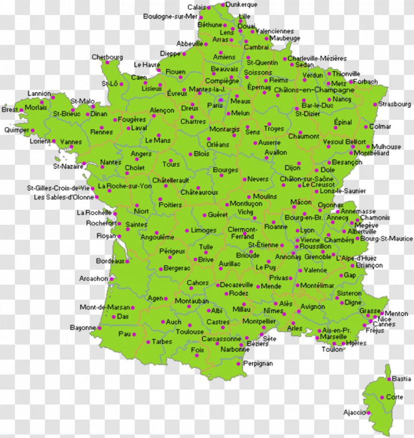 Metropolitan France Reims Villes Map Regions Of - Diagram Transparent PNG