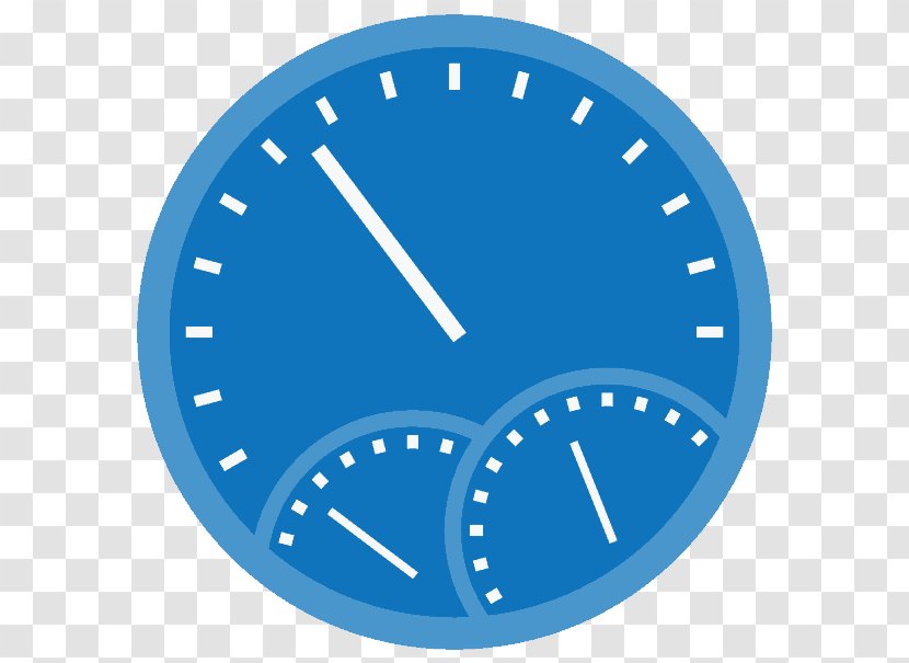 Product Design Clock Font - Blue - Outsource Frame Transparent PNG