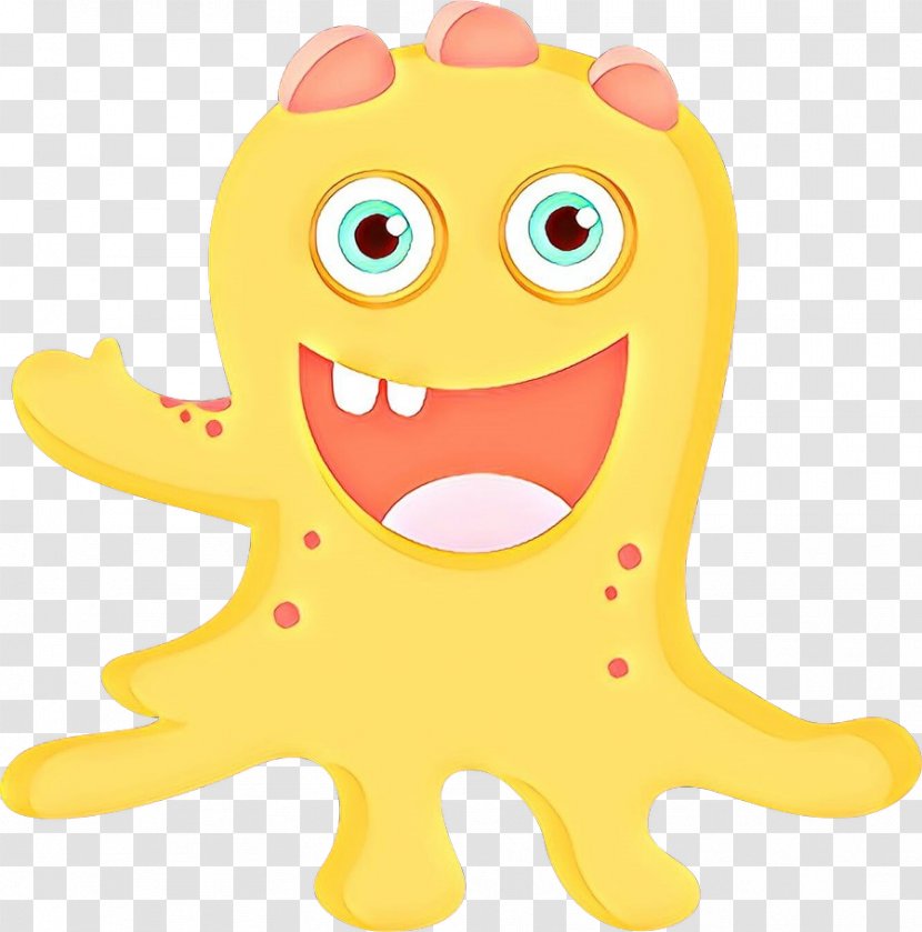 Monster Drawing Octopus Image Clip Art - Yellow Transparent PNG