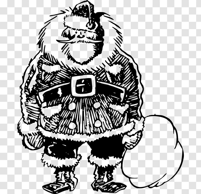 Santa Claus Drawing Overweight Clip Art - Plant Transparent PNG