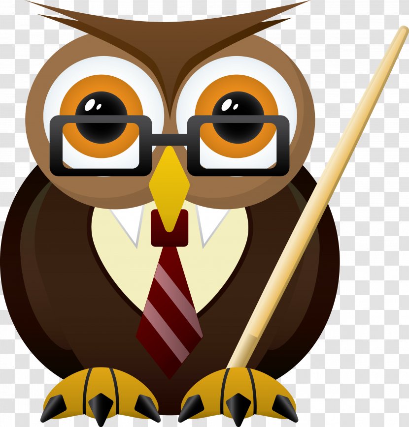 Head Teacher School Student Clip Art - Fictional Character - Owls Transparent PNG