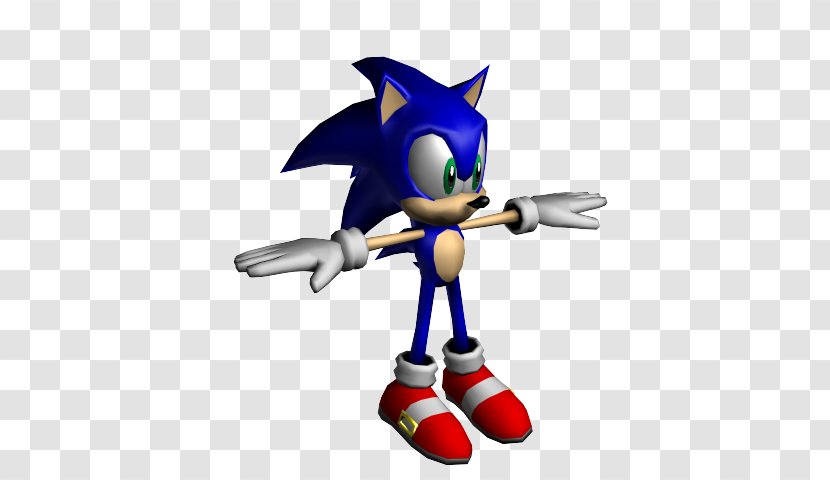 Sonic Unleashed 3D Blast Free Riders Rush Lost World - Low Poly Character T Pose Transparent PNG