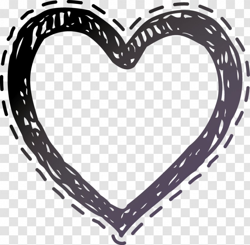 Heart Drawing Clip Art - Silhouette - Love Line Transparent PNG