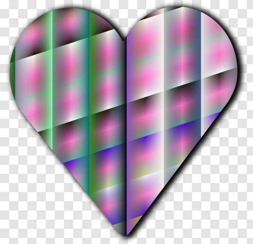 Pink M Heart - Pattern Transparent PNG