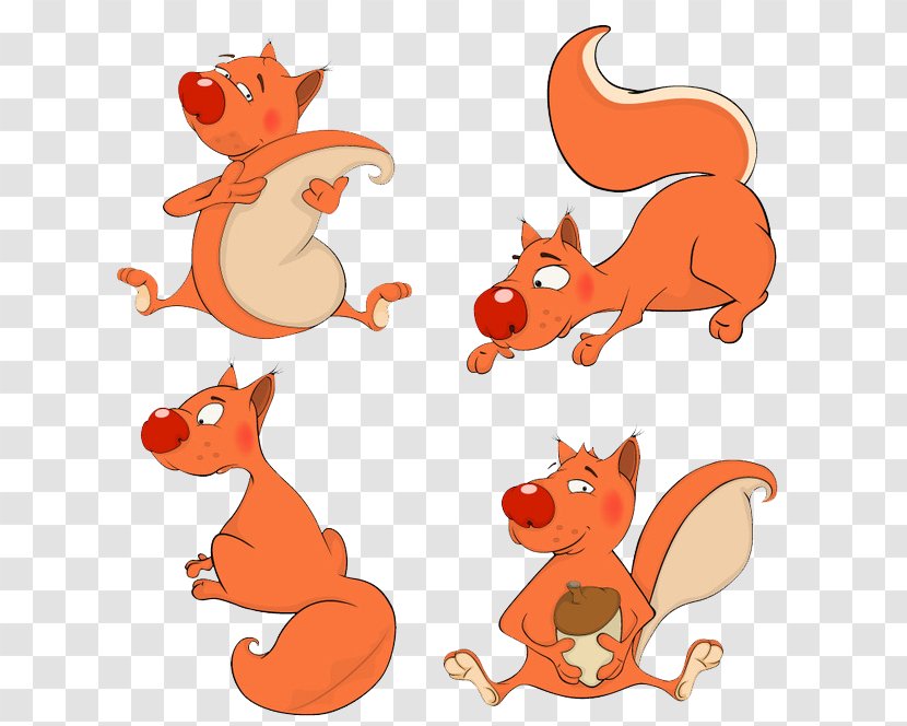 Squirrel Chipmunk Illustration - Acorn - Squirrel,Cartoon,animal,Lithe,jump Transparent PNG